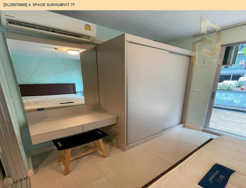 รูป DL25070965 ให้เช่าคอนโด เอ สเปซ สุขุมวิท 77 (A Space Sukhumvit 77) ใกล้ BTS อ่อนนุช พร้อมเข้าอยู่ โทรด่วน 0638692663 LineID @655ebbvc - รูปที่ 4/8