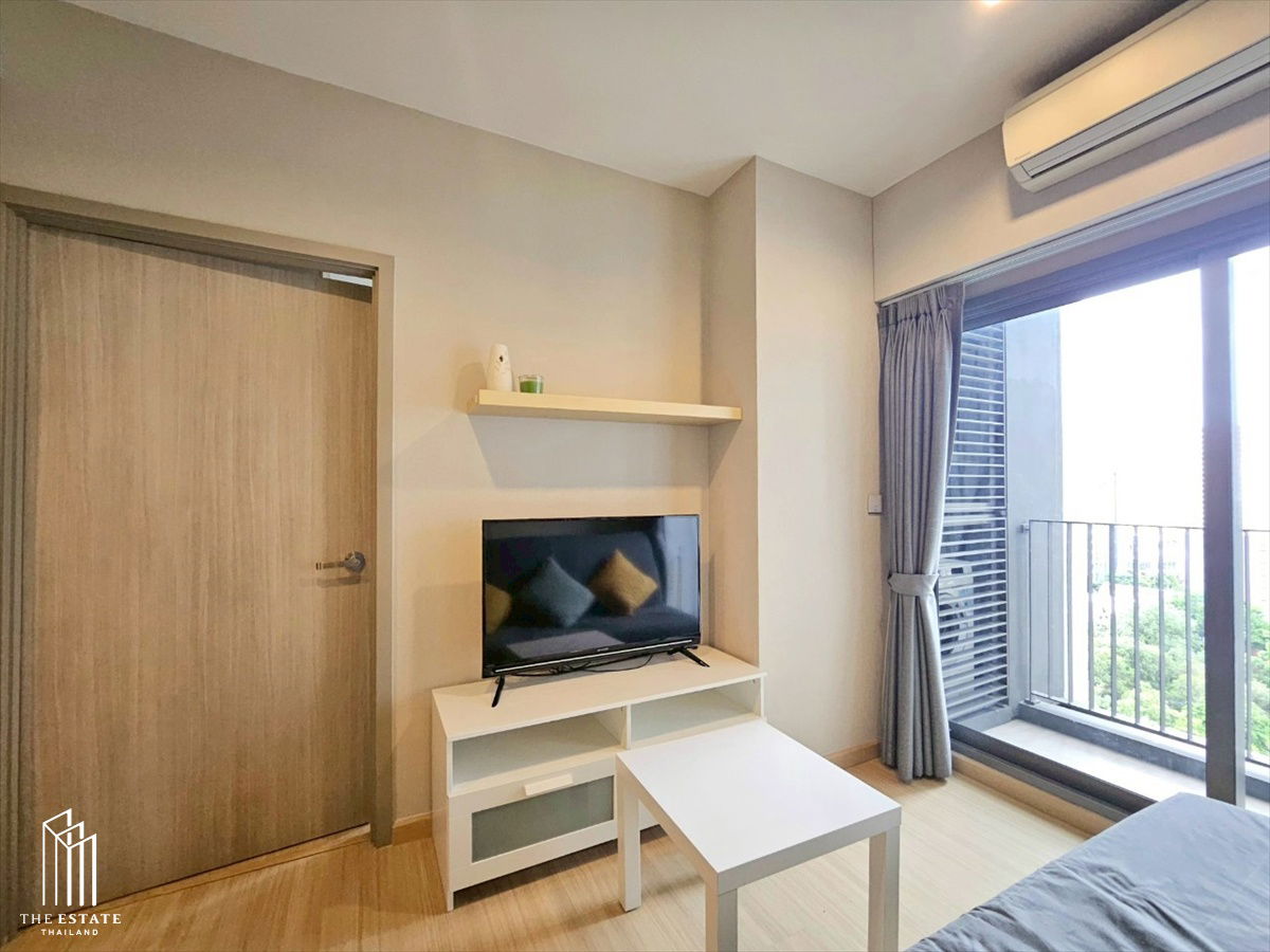 picture Whizdom Connect for rent, garden views and green spaces, near BTS Punnawithi, 27.05 sq.m., 1 bedroom @ 16,000 baht - 2/7