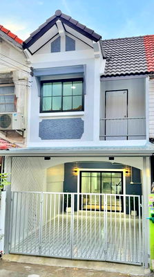 ทาวน์โฮม รพ.กรุงไทย เวสเทิร์น : บ้านสวย พร้อมอยู่  ใกล้สวนสาธารณะ  #หมู่บ้านบัวทองธานี  ทาวน์เฮ้าส์ 3 ห้องนอน  รีโนเวทใหม่ ใกล้เซ็นทรัล เวสเกต