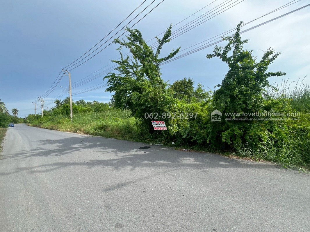 picture Land for sale, beautiful plot, Soi Pracha Uthit 76, Bang Khun Thian, size 10 rai, good location, large plot, next to public road, - 5/9