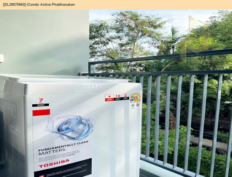 picture DL25070963 Condo for rent, iCondo Active Phatthanakan near Airport Rail Link Hua Mak, ready to move in, call urgently 0656133286 LineID @655ebbvc - 9/11