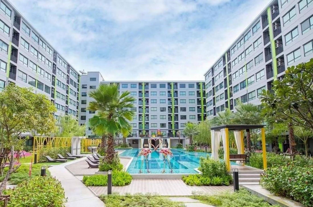 picture Call : 065-663-3286 Condo Grene Don Mueang-Song Prapha @Don Mueang Airport, 25.5 sq.m 1 Bedroom 3rd floor, Fully furnished - 10/12