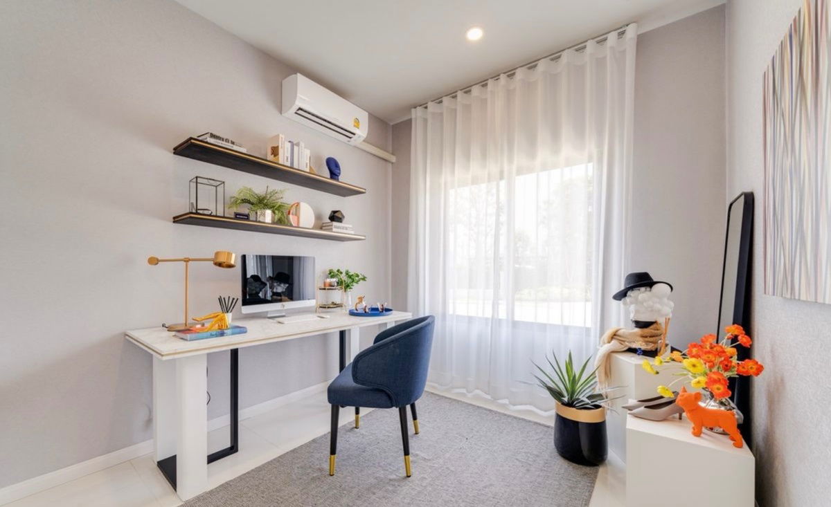 picture Two-story semi-detached house for sale in Britannia Mega Town Bangna. Beautiful, cheap, good location,. Interested? Add me on Line @841qqlnr - 7/18