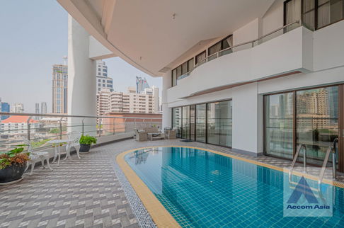 🔼🔽 AccomA 📩 Duplex Condo,Huge Terrace,Private Swimming Pool 3 BR Condominium @Le Raffine Sukhumvit 24 (24308)