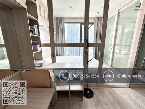 BESTDEAL FOR SELL Ideo Mobi Rama 9 studio room 22sqm.Special Price 3,390,000 Baht . Near Phraram Kao 9 MRT Station 80 meters