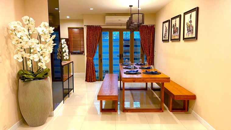 5-bed townhouse for rent, 300 sqm, 33 sq wah, The Private Sukhumvit - Bangchak