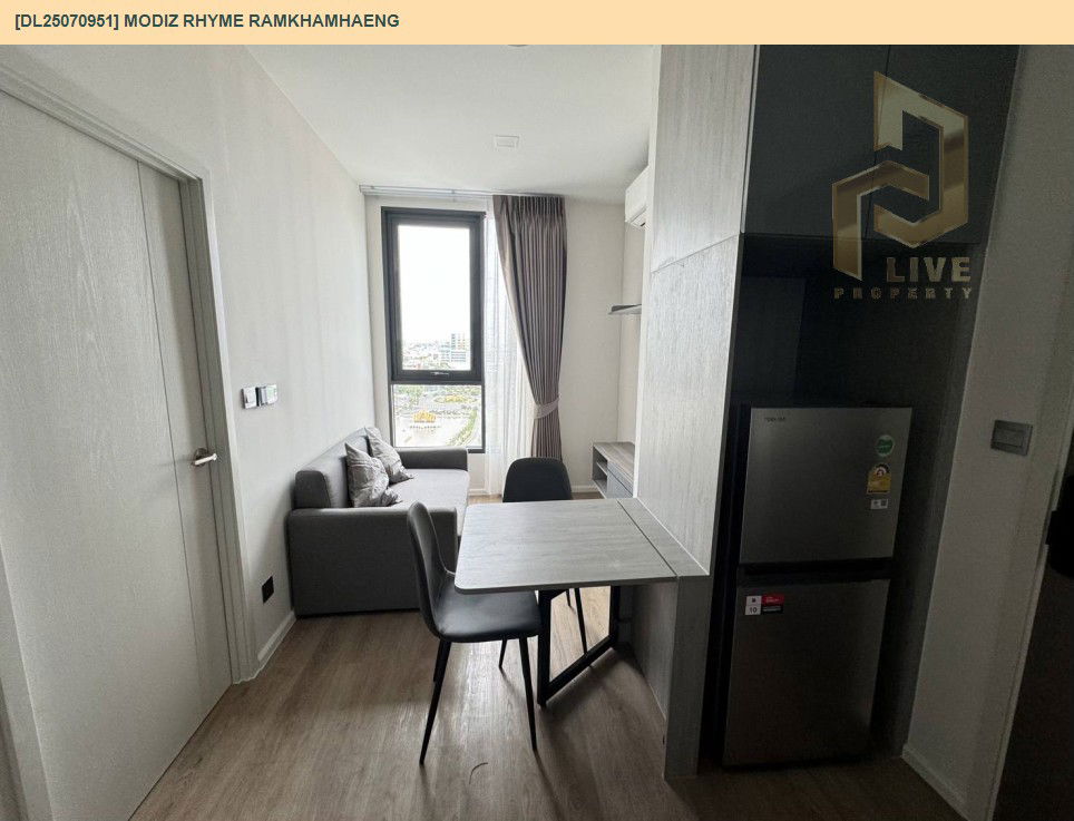 picture DL25070951 Condo for rent, Modiz Rhyme Ramkhamhaeng near MRT รามคำแหง, ready to move in, call urgently 0656133286 LineID @534wlwof - 2/11