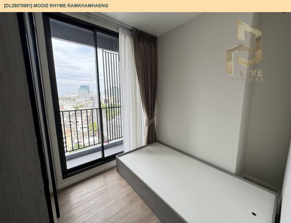 picture DL25070951 Condo for rent, Modiz Rhyme Ramkhamhaeng near MRT รามคำแหง, ready to move in, call urgently 0656133286 LineID @534wlwof - 8/11