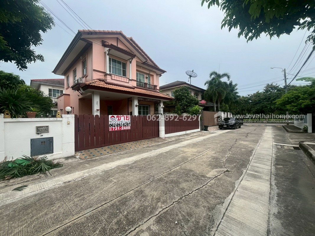 picture Two-story detached house for sale in the Chollada project, Wat Lat Pla Duk, size 52.4 square wah. Beautiful house, good atmosphere, - 15/15