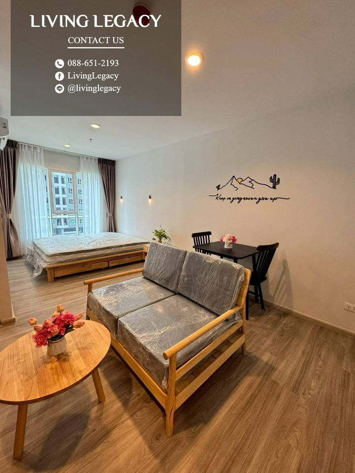picture T04424 Condo For Rent Regent Home Bangna 28 Sq.M. Floor 6 Building A line id : @livinglegacy - 3/31