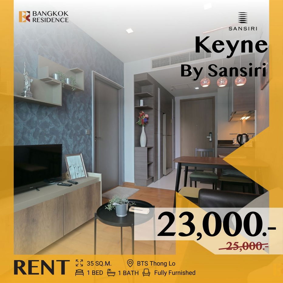 picture Keyne By Sansiri 💥Condo in Prime Location, Attractive Price, Near BTS Thong Lo - 1/12