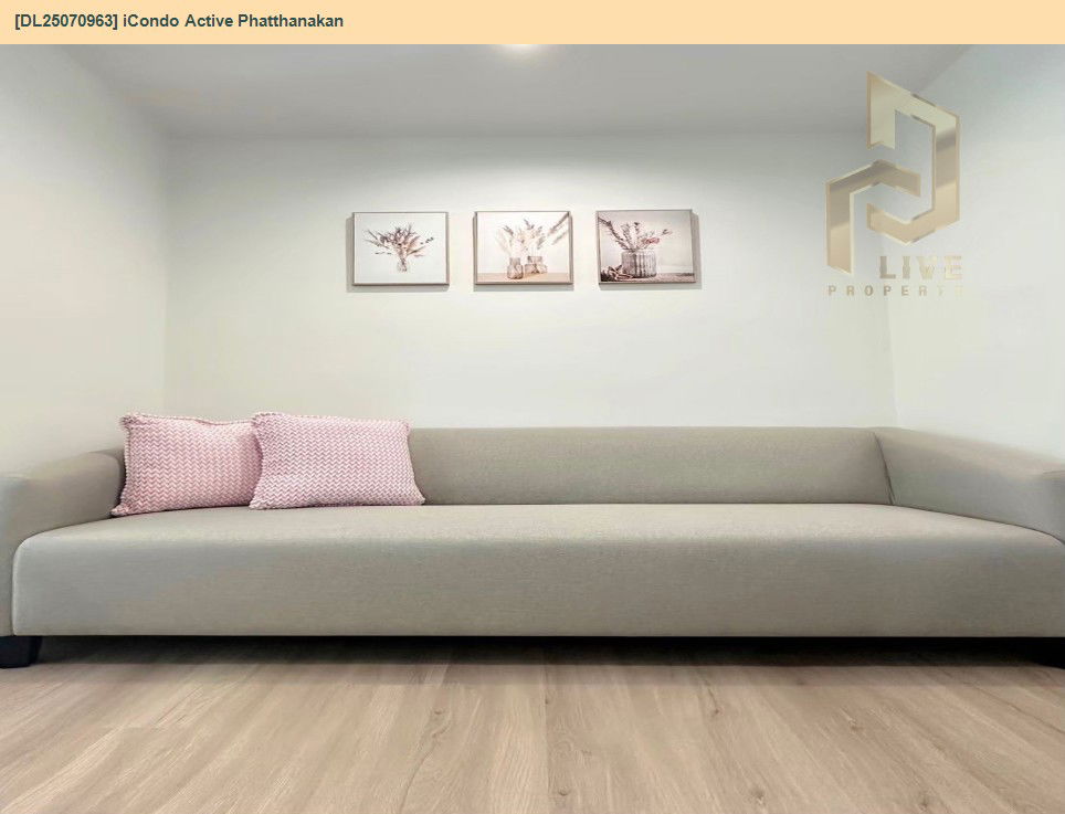 picture MDL25070963 Condo for rent, iCondo Active Phatthanakan near Airport Rail Link Hua Mak, ready to move in, call urgently 0656133286 LineID @534wlwof - 2/11