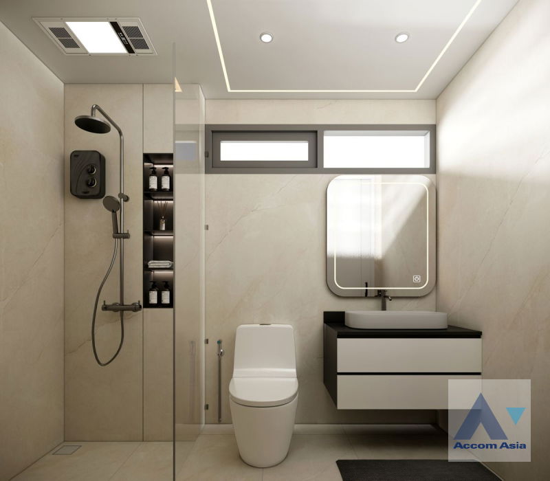 รูป 🔼🔽 AccomA 📩 Newly renovated 3 BR Townhouse in Khlong Ton Nuea (AA44321) - รูปที่ 9/11