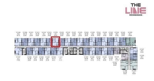 รูป คอนโด 1-ห้องนอน ที่ เดอะไลน์ วงศ์สว่าง ใกล้ MRT วงศ์สว่าง (ID 2229736) - รูปที่ 2/15