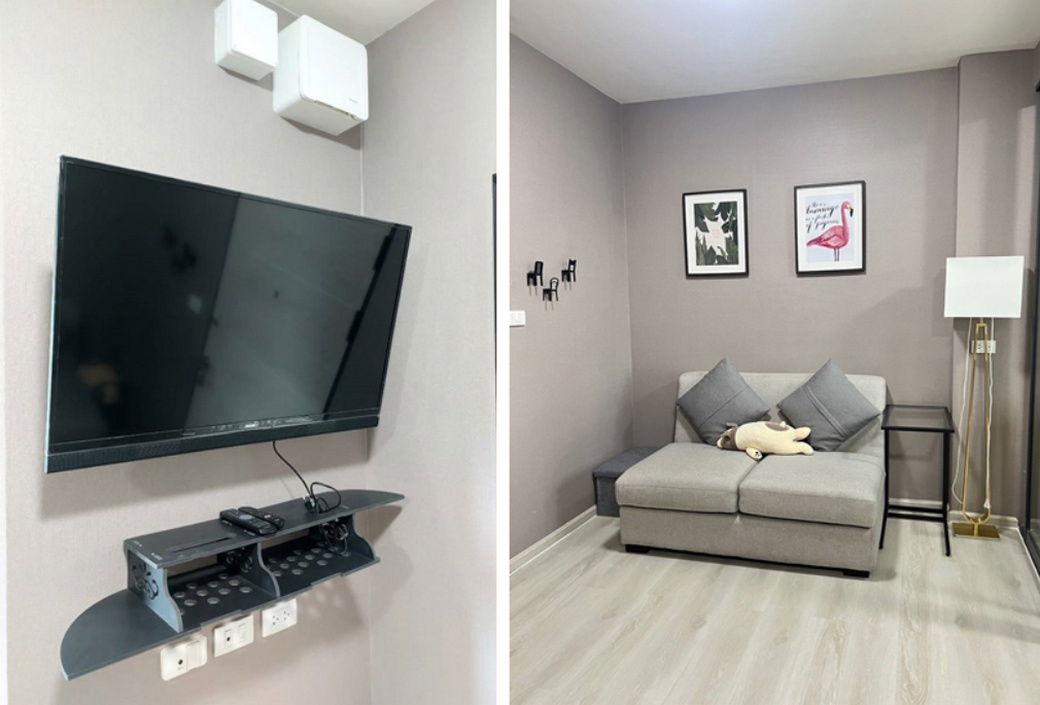 picture Call : 065-663-3286 Condo Grene Don Mueang-Song Prapha @Don Mueang Airport, 25.5 sq.m 1 Bedroom 3rd floor, Fully furnished - 4/12
