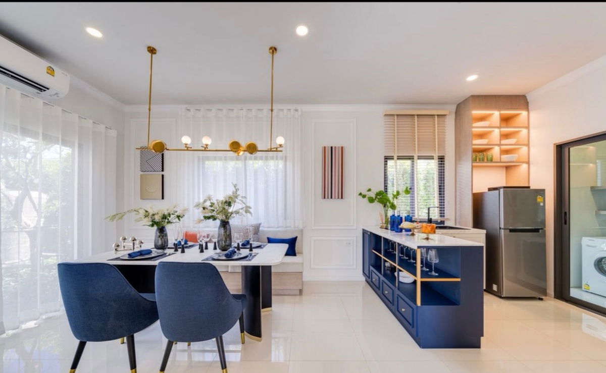 picture Two-story semi-detached house for sale in Britannia Mega Town Bangna. Beautiful, cheap, good location,. Interested? Add me on Line @841qqlnr - 6/18
