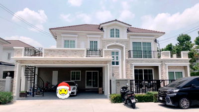 เช่าบ้านเดี่ยว อาคารจัสมิน : 🏡 ปล่อยเช่าบ้านเดี่ยวแปลงมุมสุดหรู แต่งครบ พร้อมอยู่ Grandio ลาดพร้าว – เกษตรนวมินทร์ (หลังบ้านตัวอย่าง ตกแต่งหรู เฟอร์ครบ วิวสวนหน้าโครงการ)