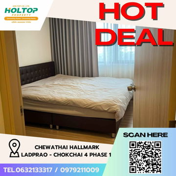 #Z1693 Condo for rent: Chewathai Hallmark Ladprao - Chokchai 4 Phase 1