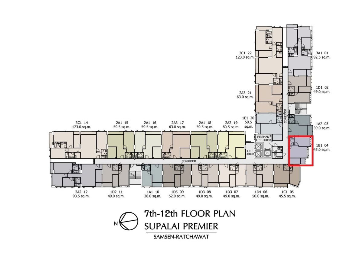 picture #R5404 Condo for rent Supalai Premier Samsen-Ratchawat - 22/22