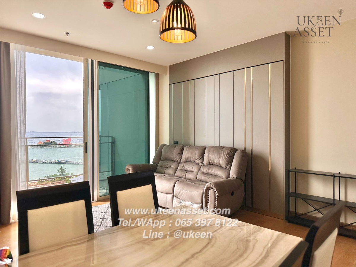 รูป UK01-345 ให้เช่าคอนโดมารีน่าเบย์ฟร้อนท์ ศรีราชา ติดทะเล สะดวก ใกล้โรงพยาบาลสมเด็จและพญาไท ศรีราชา 1 ห้องนอน 50 ตร.ม.| ราคา 25,000 บาท/เดือน - รูปที่ 6/16