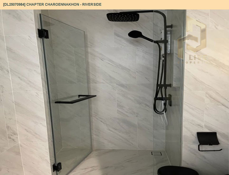 รูป MDL25070984 ให้เช่าคอนโด แชปเตอร์ เจริญนคร - ริเวอร์ไซต์ (Chapter Charoennakhon - Riverside) ใกล้ BTS กรุงธนบุรี พร้อมเข้าอยู่ โทรด่วน 0638692663 LineID @655ebbvc - รูปที่ 9/10