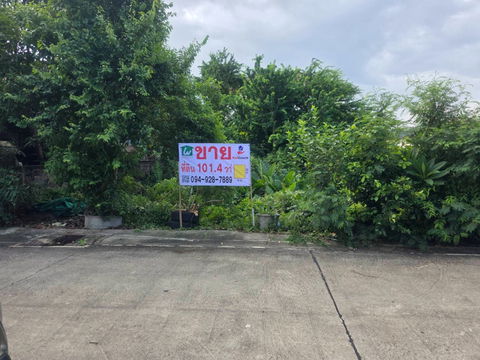 ขายที่ดินเปล่ารูปสี่เหลี่ยม 101.4 ตร.ว. ซอยสะแกงาม 14 แยก 17 (เชื่อมพระราม 2) ทำเลดีมาก!