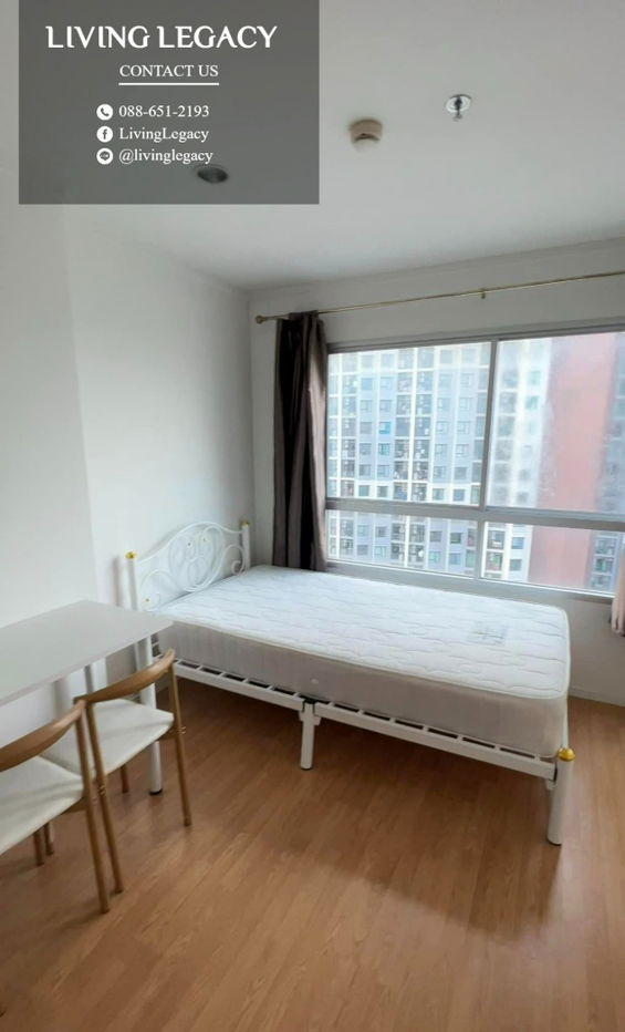 picture SJ24QL Condo For Rent Lumpini Place Srinakarin - Huamark Station 26 Sq.M. Floor 17 line id : @livinglegacy - 2/10