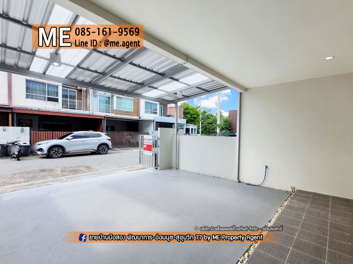 picture Rent Newly Renovated house! Villette Lite Pattanakarn 38  Ready to move in, near Airport Link Hua Mak and near BTS On Nut, Tel 064-954-9619 (RTG36-19) - 2/27