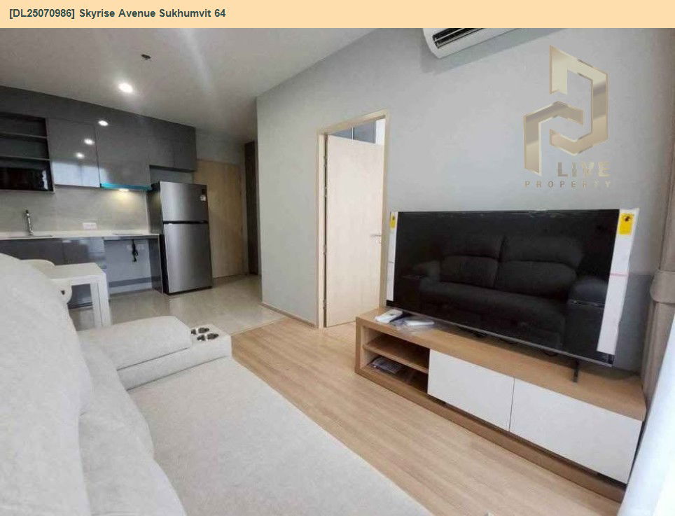 picture DL25070986 Condo for rent, Skyrise Avenue Sukhumvit 64 near BTS ปุณณวิธี, ready to move in, call urgently 0656133286 LineID @534wlwof - 3/6