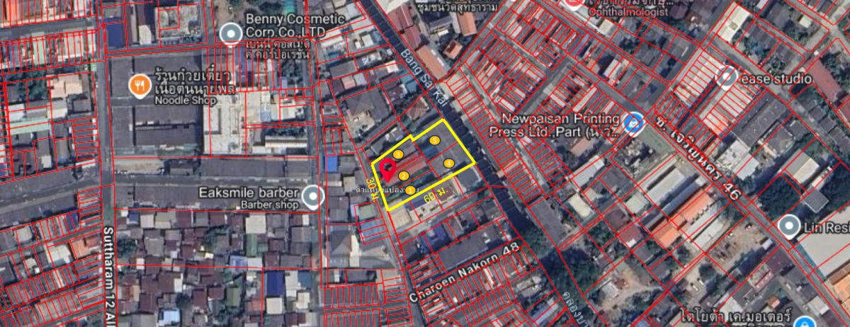 picture Land for Sale: Soi Charoen Nakhon 48 with Buildings and Houses 436.6 sq.wah - 16/16