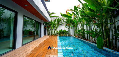 เช่าบ้านเดี่ยว ดิเอ็มโพเรี่ยม : 🔼🔽 AccomA 📩 Fully Furnished,Private Swimming Pool 4 BR House in  (AA23289)