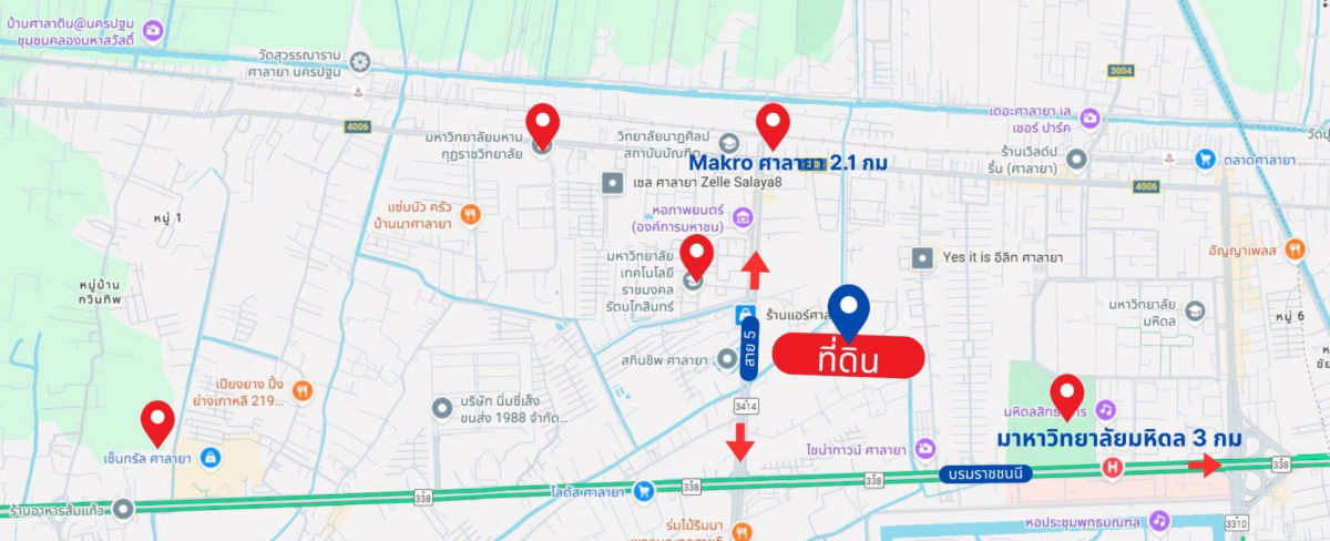 รูป ขายที่ดินเปล่าแปลงสวย บางเตย สามพราน นครปฐม - รูปที่ 2/3