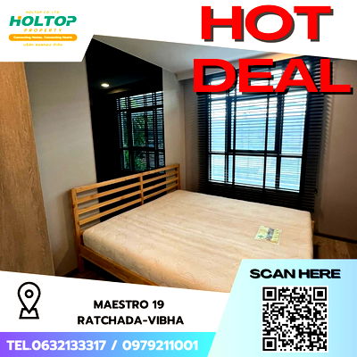 Condos for rent Ratchadapisek 19 : #S4201 For Rent Maestro 19 Ratchada-Vibha