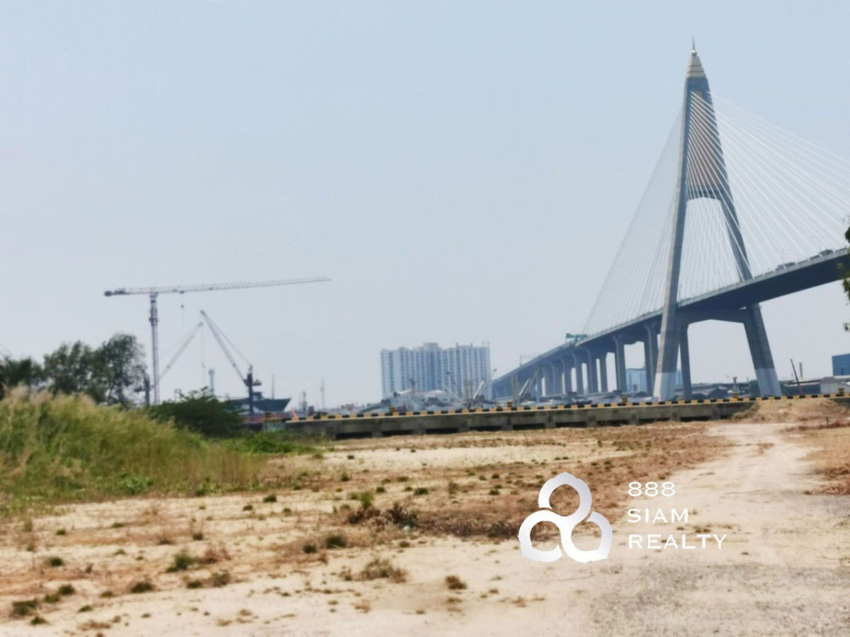 picture For sale!! Land with a pier, next to the Chao Phraya River. - 10/13