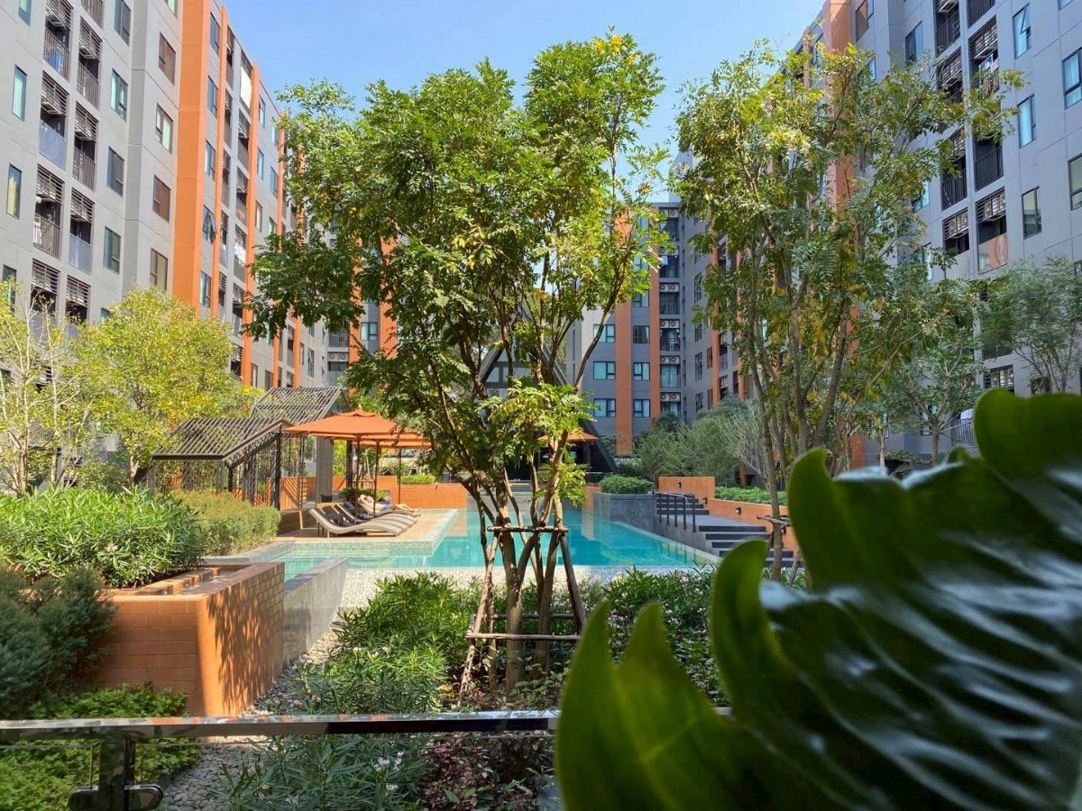 รูป ให้เช่า Escent ville condo เอสเซ็นท์ วิลล์ ติดเซ็นทรัลเฟส วิวสระว่ายน้ำ และสวน - รูปที่ 23/23