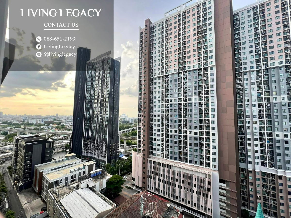 picture SJ24QL Condo For Rent Lumpini Place Srinakarin - Huamark Station 26 Sq.M. Floor 17 line id : @livinglegacy - 10/10