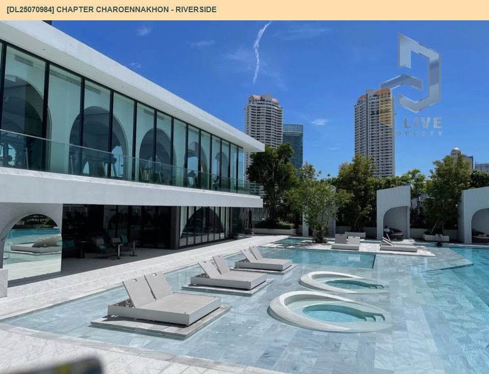 รูป MDL25070984 ให้เช่าคอนโด แชปเตอร์ เจริญนคร - ริเวอร์ไซต์ (Chapter Charoennakhon - Riverside) ใกล้ BTS กรุงธนบุรี พร้อมเข้าอยู่ โทรด่วน 0638692663 LineID @655ebbvc - รูปที่ 10/10