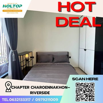 #Z1703 ให้เช่าคอนโด Chapter Charoennakhon–Riverside