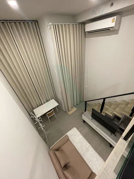 📌 For Rent Condo ORIGIN PLUG & PLAY RAMKHAMHAENG TRIPLE STATION Building 1, Floor 9,Duplex, Room size 22 sqm