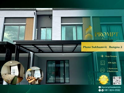 Houses for rent Samut Prakarn : OP01921 - Pleno Sukhumvit - Bangna 2
