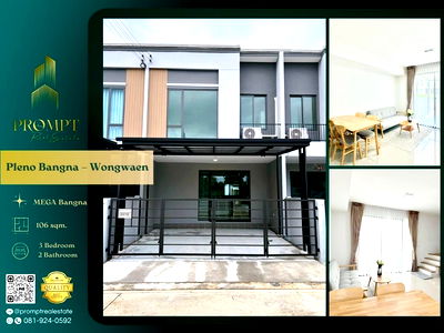 Houses for rent Samut Prakarn : OP01922 - Pleno Bangna – Wongwaen