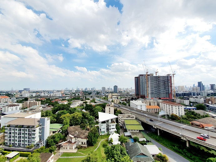 picture 📌Newly renovated room for rent📌 corner unit, big balcony facing south at The Base Garden Rama 9 - 7/12