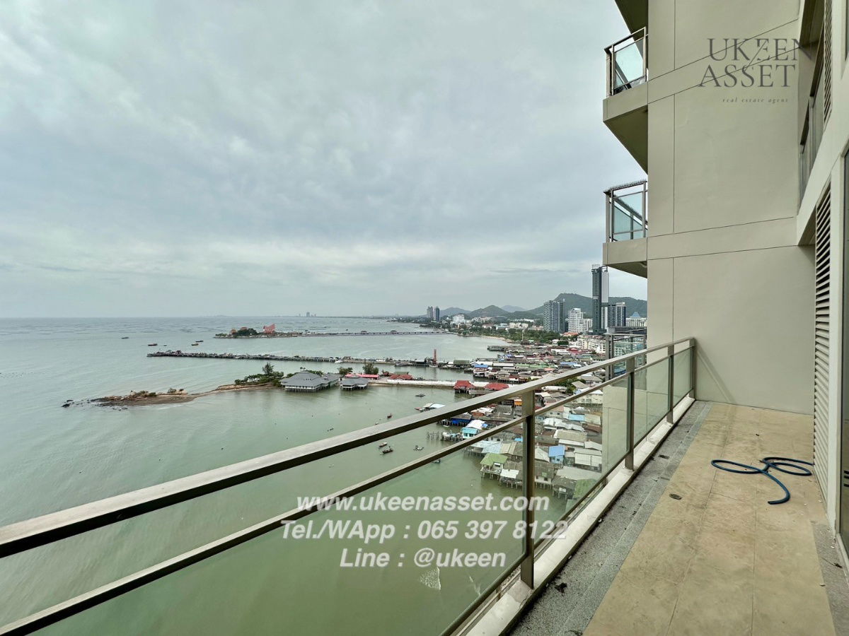 รูป UK01-345 ให้เช่าคอนโดมารีน่าเบย์ฟร้อนท์ ศรีราชา ติดทะเล สะดวก ใกล้โรงพยาบาลสมเด็จและพญาไท ศรีราชา 1 ห้องนอน 50 ตร.ม.| ราคา 25,000 บาท/เดือน - รูปที่ 5/16