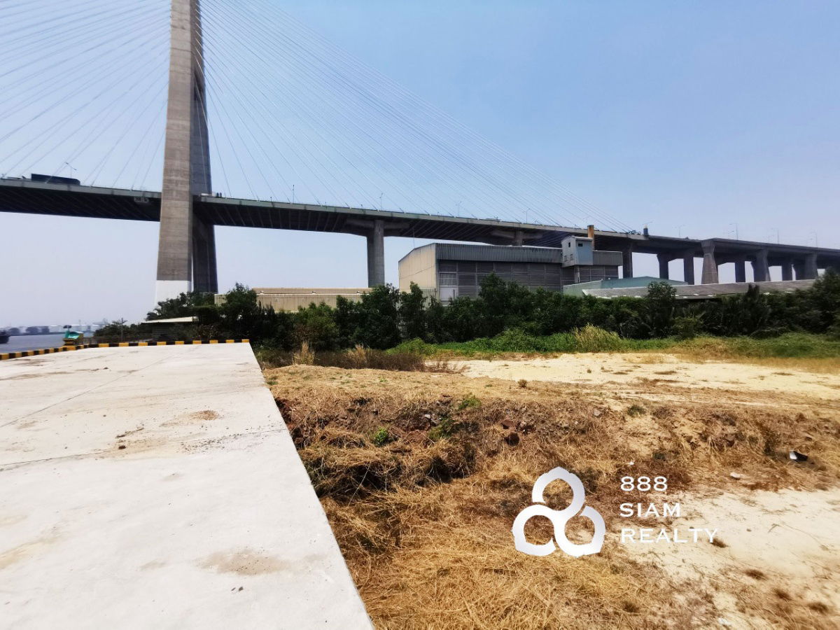picture For sale!! Land with a pier, next to the Chao Phraya River. - 4/13