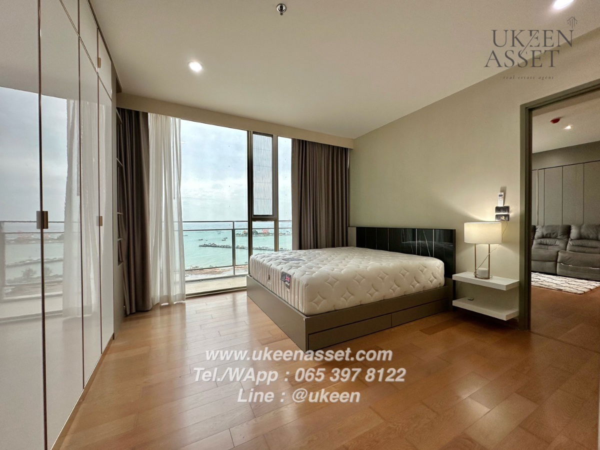 รูป UK01-345 ให้เช่าคอนโดมารีน่าเบย์ฟร้อนท์ ศรีราชา ติดทะเล สะดวก ใกล้โรงพยาบาลสมเด็จและพญาไท ศรีราชา 1 ห้องนอน 50 ตร.ม.| ราคา 25,000 บาท/เดือน - รูปที่ 14/16