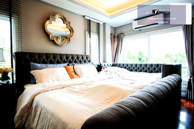 Houses for sale Bangkok : Grand Bangkok Boulevard Rama 9 - Srinakarindra | Corner house, luxuriously decorated, fully furnished #2025073111234