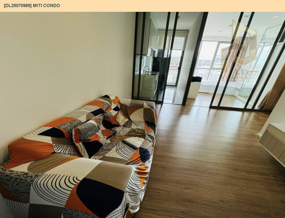 รูป DL25070989 ให้เช่าคอนโด มิติ คอนโด (Miti Condo) ใกล้ - พร้อมเข้าอยู่ โทรด่วน 0638692663 LineID @655ebbvc - รูปที่ 2/9