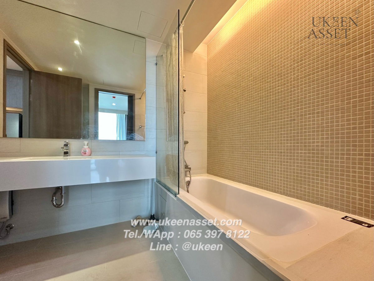 รูป UK01-345 ให้เช่าคอนโดมารีน่าเบย์ฟร้อนท์ ศรีราชา ติดทะเล สะดวก ใกล้โรงพยาบาลสมเด็จและพญาไท ศรีราชา 1 ห้องนอน 50 ตร.ม.| ราคา 25,000 บาท/เดือน - รูปที่ 12/16