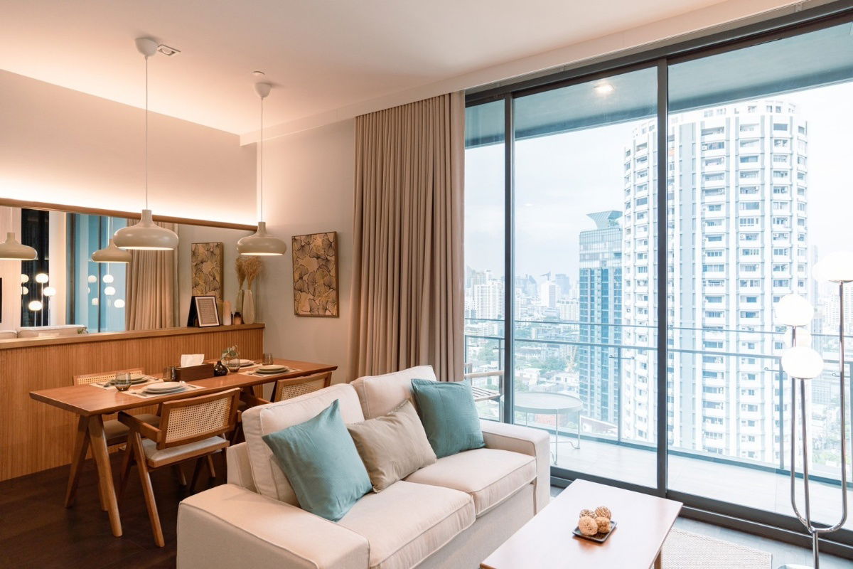 รูป Laviq Sukhumvit 57 ขายพร้อมผู้เช่า ชั้นสูง วิวไม่บล็อค ขนาดห้อง 87 ตรม. นัดชมโทร 092-914-9950 - รูปที่ 5/13