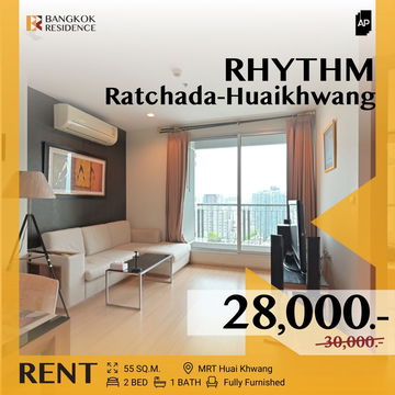 RHYTHM Ratchada-Huaikhwang ⭐ Stylish & Affordable Price near MRT Huai Khwang